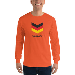 Orange / S Germany "Chevron" Long Sleeve T-Shirt by Design Express