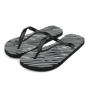 S Zebra Print Flip-Flops by Design Express