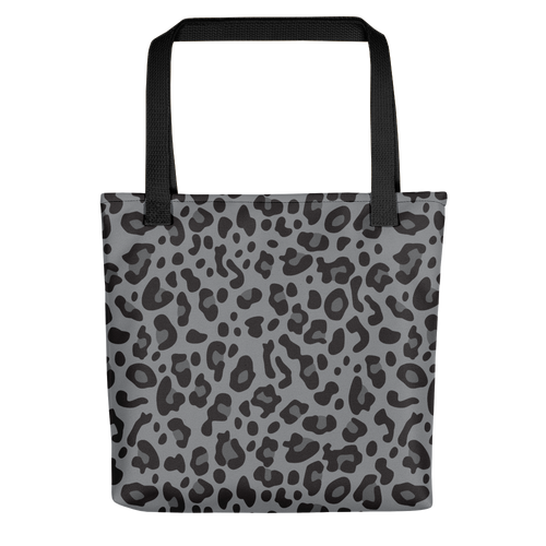 Default Title Grey Leopard Print Tote Bag by Design Express