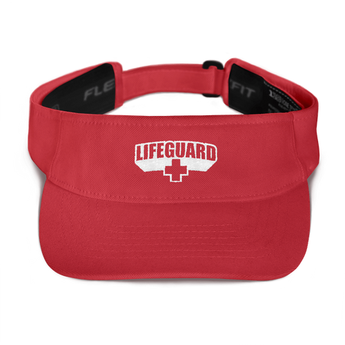 Default Title Lifeguard Classic Red Visor by Design Express