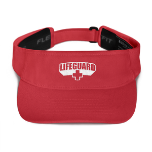 Default Title Lifeguard Classic Red Visor by Design Express