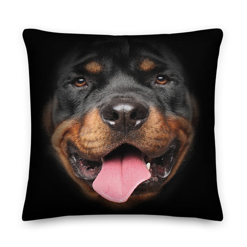 22×22 Rottweiler Dog Premium Pillow by Design Express