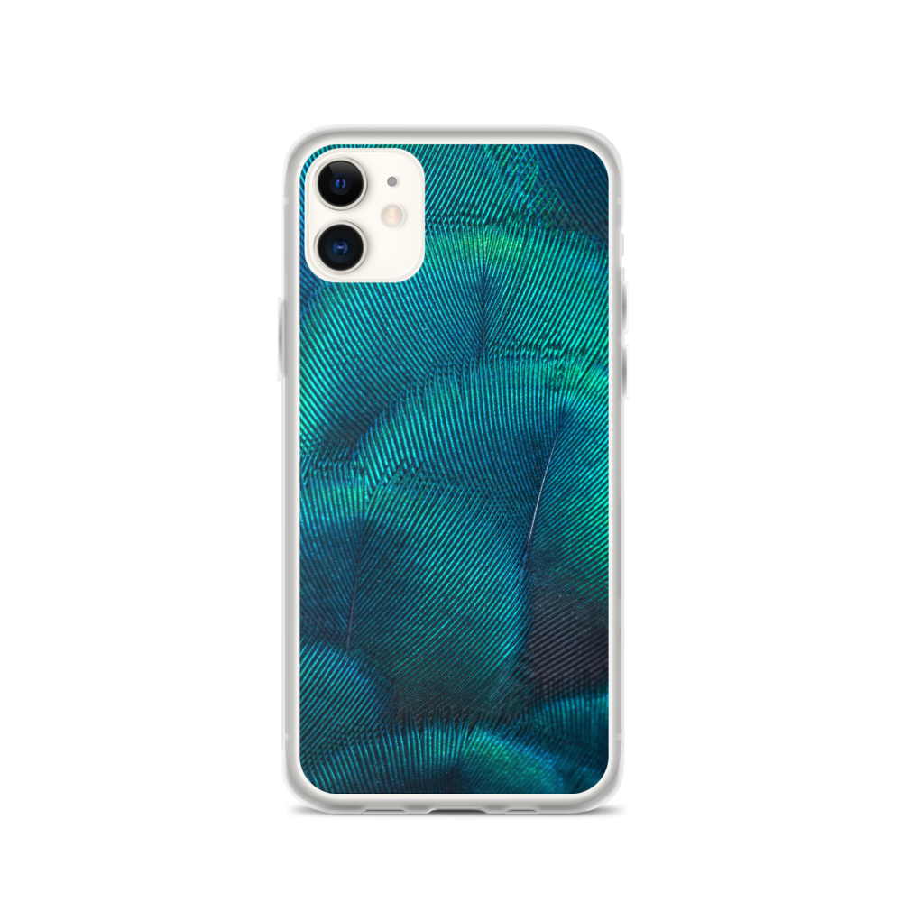 iPhone 11 Green Blue Peacock iPhone Case by Design Express