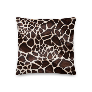 18×18 Giraffe Square Premium Pillow by Design Express