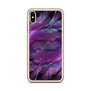 Purple Feathers iPhone Case by Design Express