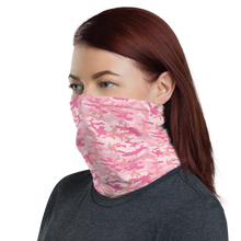 Baby Pink Camo Neck Gaiter Masks by Design Express