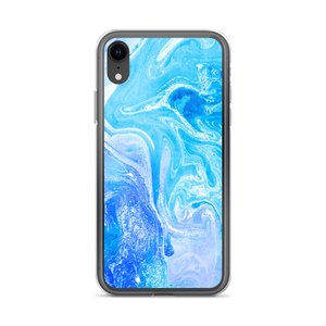 iPhone XR Blue Watercolor Marble iPhone Case by Design Express