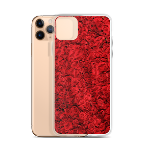 Red Rose Pattern iPhone Case by Design Express