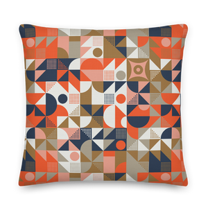 22×22 Mid Century Pattern Premium Pillow by Design Express