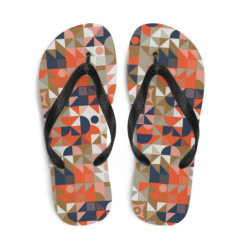 Mid Century Pattern Flip-Flops by Design Express