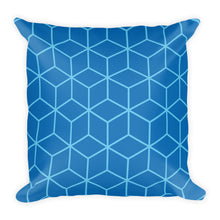Diamonds Sky Blue Square Premium Pillow by Design Express