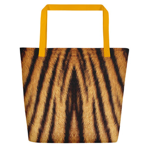 Yellow Tiger "All Over Animal" 1 Beach Bag Totes by Design Express