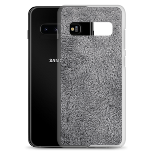 Soft Grey Fur Print Samsung Case by Design Express