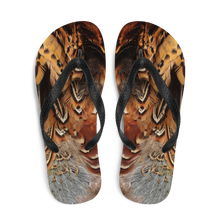 Brown Pheasant Feathers Flip-Flops by Design Express