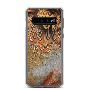 Samsung Galaxy S10 Brown Pheasant Feathers Samsung Case by Design Express