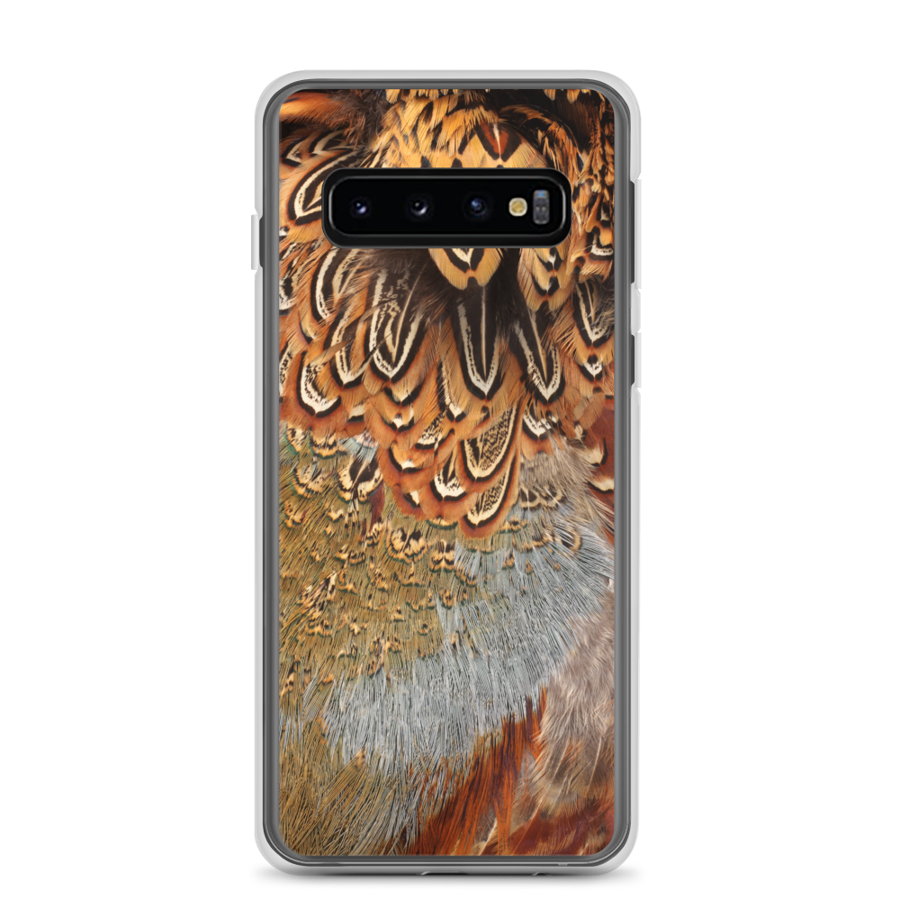 Samsung Galaxy S10 Brown Pheasant Feathers Samsung Case by Design Express