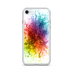 iPhone SE Rainbow Paint Splash iPhone Case by Design Express