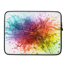 15 in Rainbow Paint Splash Laptop Sleeve by Design Express