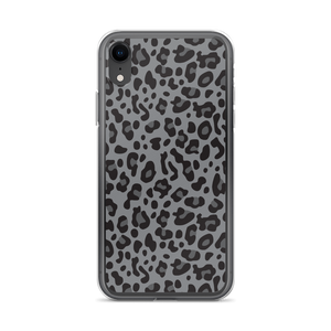 iPhone XR Grey Leopard Print iPhone Case by Design Express