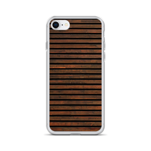 iPhone 7/8 Horizontal Brown Wood iPhone Case by Design Express