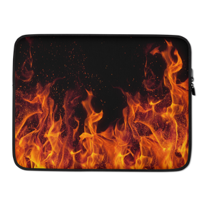 15 in On Fire Laptop Sleeve by Design Express