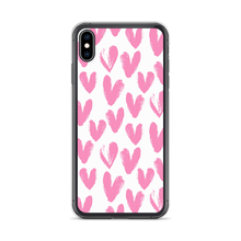 iPhone XS Max Pink Heart Pattern iPhone Case by Design Express