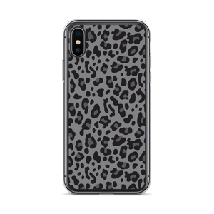 iPhone X/XS Grey Leopard Print iPhone Case by Design Express