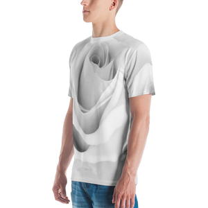 White Rose Men's T-shirt by Design Express