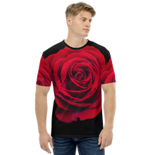 XS Charming Red Rose Men's T-shirt by Design Express