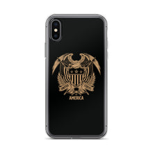iPhone X/XS United States Of America Eagle Illustration Reverse Gold iPhone Case iPhone Cases by Design Express