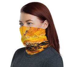 Yellow Orange Abstract Neck Gaiter Masks by Design Express