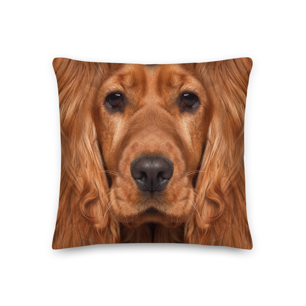 18×18 Cocker Spaniel Dog Premium Pillow by Design Express