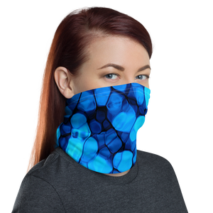 Crystalize Blue Neck Gaiter Masks by Design Express