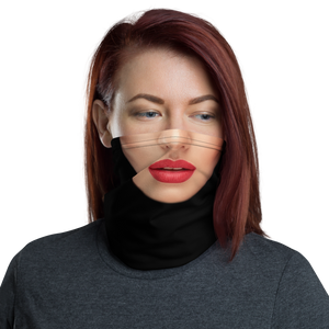 Default Title Woman with Red Lips Neck Gaiter Masks by Design Express