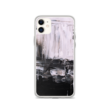 iPhone 11 Black & White Abstract Painting iPhone Case by Design Express