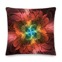 22×22 Abstract Flower 03 Square Premium Pillow by Design Express