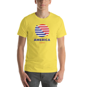 Yellow / S America "The Rising Sun" Short-Sleeve Unisex T-Shirt by Design Express