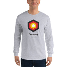 Sport Grey / S Germany "Hexagon" Long Sleeve T-Shirt by Design Express