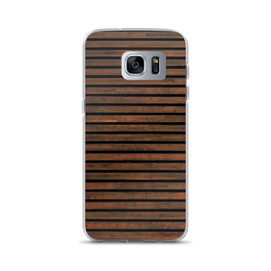 Samsung Galaxy S7 Edge Horizontal Brown Wood Samsung Case by Design Express