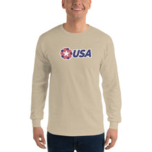 Sand / S USA "Rosette" Long Sleeve T-Shirt by Design Express