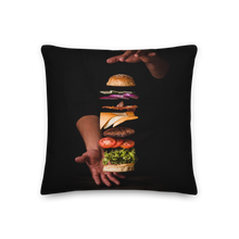 18×18 Burger Square Premium Pillow by Design Express