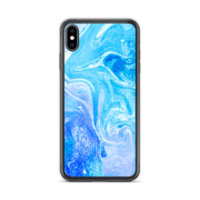 iPhone XS Max Blue Watercolor Marble iPhone Case by Design Express