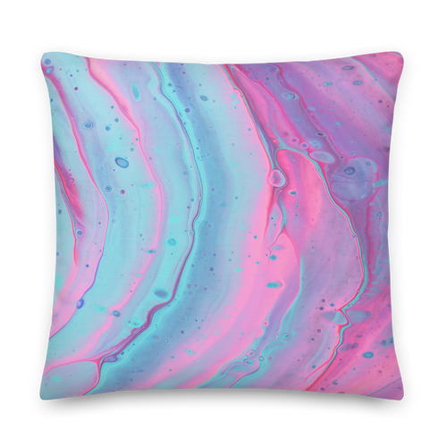 22×22 Multicolor Abstract Background Premium Pillow by Design Express