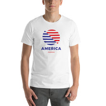 White / S America "The Rising Sun" Short-Sleeve Unisex T-Shirt by Design Express