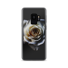 Samsung Galaxy S9 White Rose on Black Samsung Case by Design Express