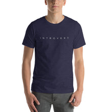 Heather Midnight Navy / S Introvert Short-Sleeve Unisex T-Shirt by Design Express
