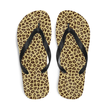 Yellow Leopard Print Flip-Flops by Design Express