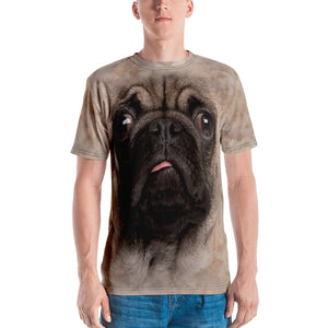 XS Pug Puppy Dog "All Over Animal" Men's T-shirt All Over T-Shirts by Design Express
