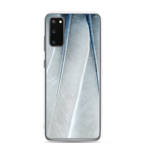 Samsung Galaxy S20 White Feathers Texture Samsung Case by Design Express