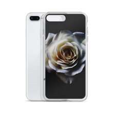 White Rose on Black iPhone Case by Design Express